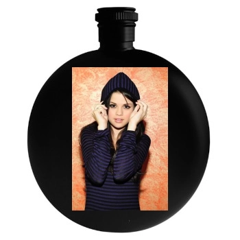 Selena Gomez Round Flask