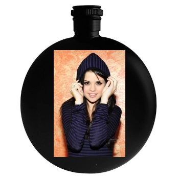 Selena Gomez Round Flask