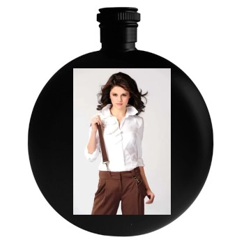 Selena Gomez Round Flask