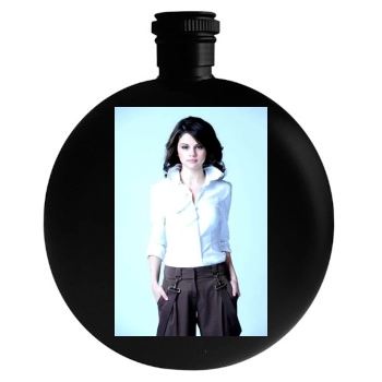 Selena Gomez Round Flask