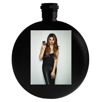 Selena Gomez Round Flask