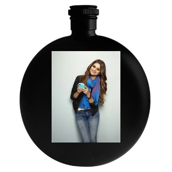 Selena Gomez Round Flask