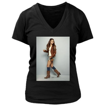 Selena Gomez Women's Deep V-Neck TShirt