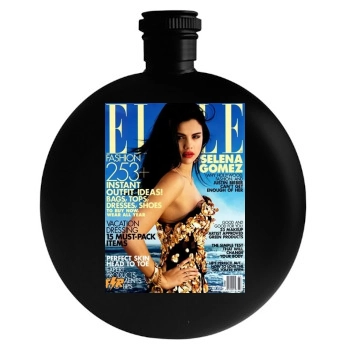 Selena Gomez Round Flask