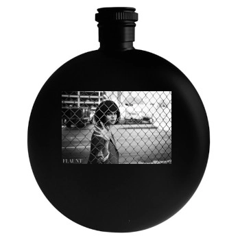 Selena Gomez Round Flask