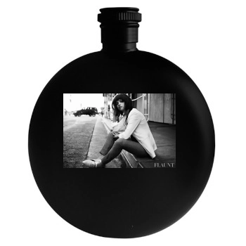 Selena Gomez Round Flask