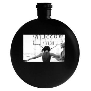 Selena Gomez Round Flask