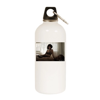 Selena Gomez White Water Bottle With Carabiner