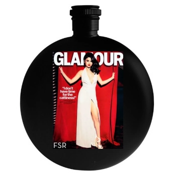 Selena Gomez Round Flask