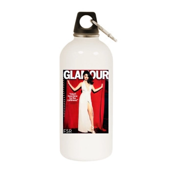 Selena Gomez White Water Bottle With Carabiner