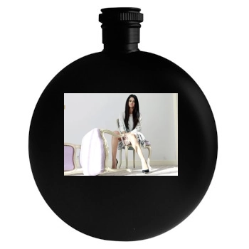 Selena Gomez Round Flask