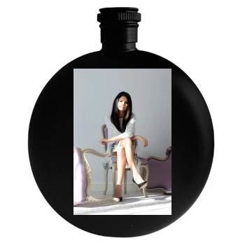 Selena Gomez Round Flask