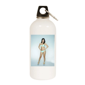 Selena Gomez White Water Bottle With Carabiner