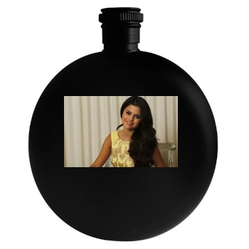 Selena Gomez Round Flask