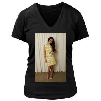 Selena Gomez Women's Deep V-Neck TShirt