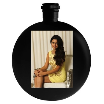 Selena Gomez Round Flask