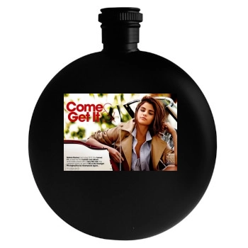 Selena Gomez Round Flask