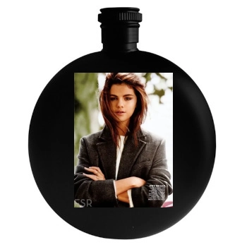 Selena Gomez Round Flask