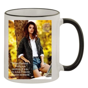 Selena Gomez 11oz Colored Rim & Handle Mug