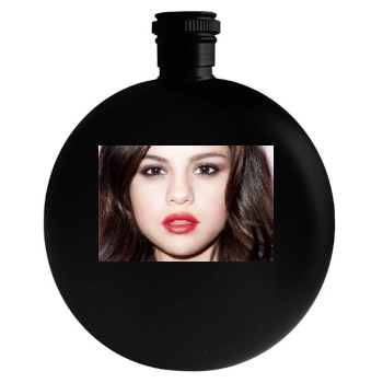 Selena Gomez Round Flask