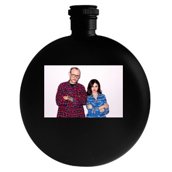 Selena Gomez Round Flask