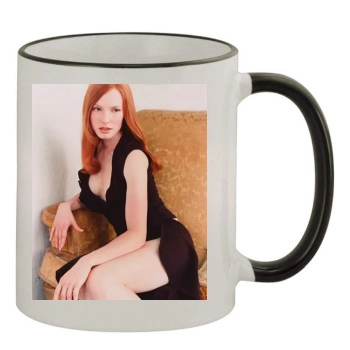 Alicia Witt 11oz Colored Rim & Handle Mug