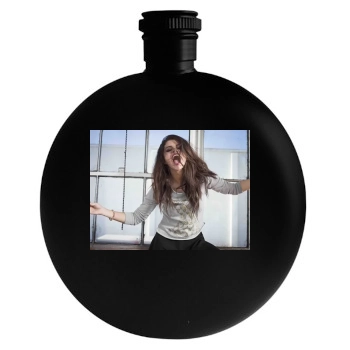 Selena Gomez Round Flask