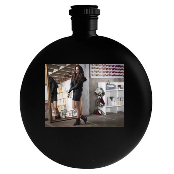 Selena Gomez Round Flask