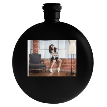 Selena Gomez Round Flask