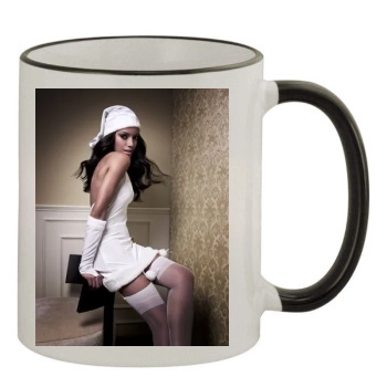 Selita Ebanks 11oz Colored Rim & Handle Mug