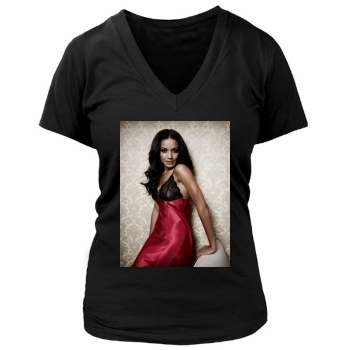 Selita Ebanks Women's Deep V-Neck TShirt