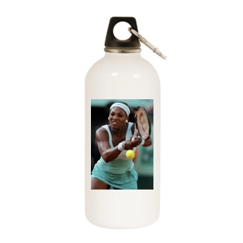 Serena Williams White Water Bottle With Carabiner