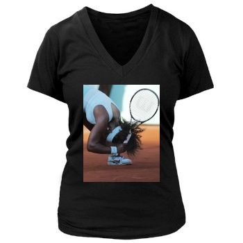 Serena Williams Women's Deep V-Neck TShirt