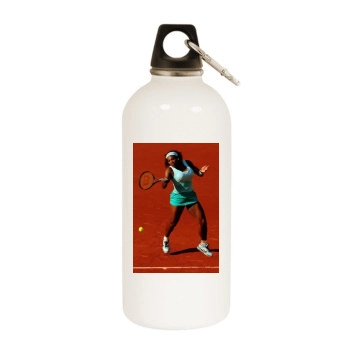 Serena Williams White Water Bottle With Carabiner