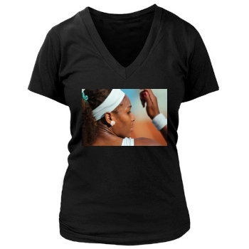 Serena Williams Women's Deep V-Neck TShirt