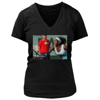 Serena Williams Women's Deep V-Neck TShirt