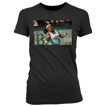 Serena Williams Women's Junior Cut Crewneck T-Shirt