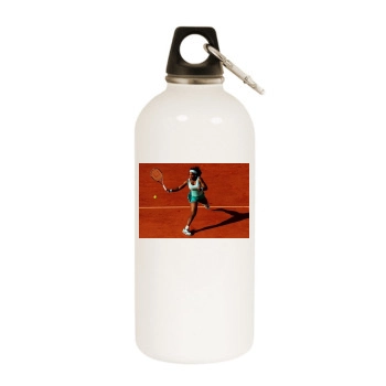 Serena Williams White Water Bottle With Carabiner