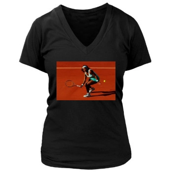 Serena Williams Women's Deep V-Neck TShirt