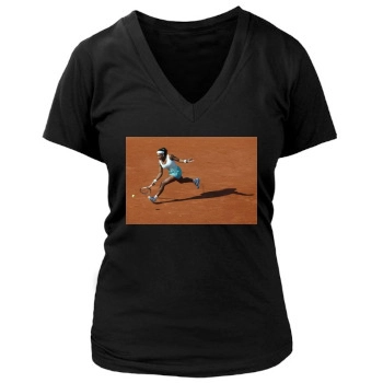 Serena Williams Women's Deep V-Neck TShirt