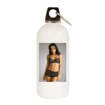 Alina Vacariu White Water Bottle With Carabiner