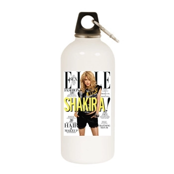 Shakira White Water Bottle With Carabiner