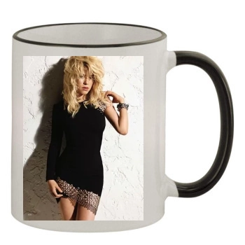 Shakira 11oz Colored Rim & Handle Mug