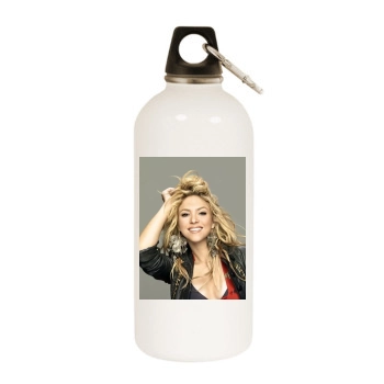 Shakira White Water Bottle With Carabiner