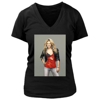 Shakira Women's Deep V-Neck TShirt