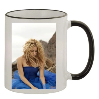 Shakira 11oz Colored Rim & Handle Mug