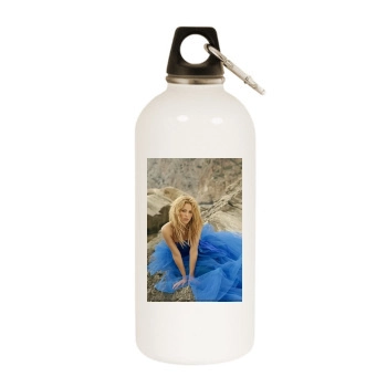 Shakira White Water Bottle With Carabiner