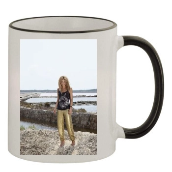 Shakira 11oz Colored Rim & Handle Mug