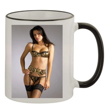 Alina Vacariu 11oz Colored Rim & Handle Mug