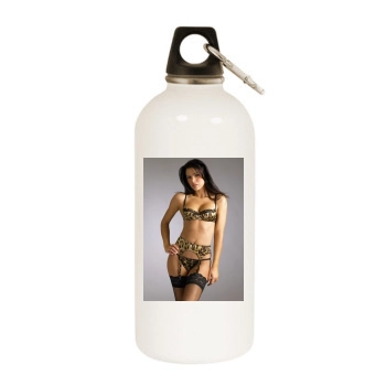 Alina Vacariu White Water Bottle With Carabiner